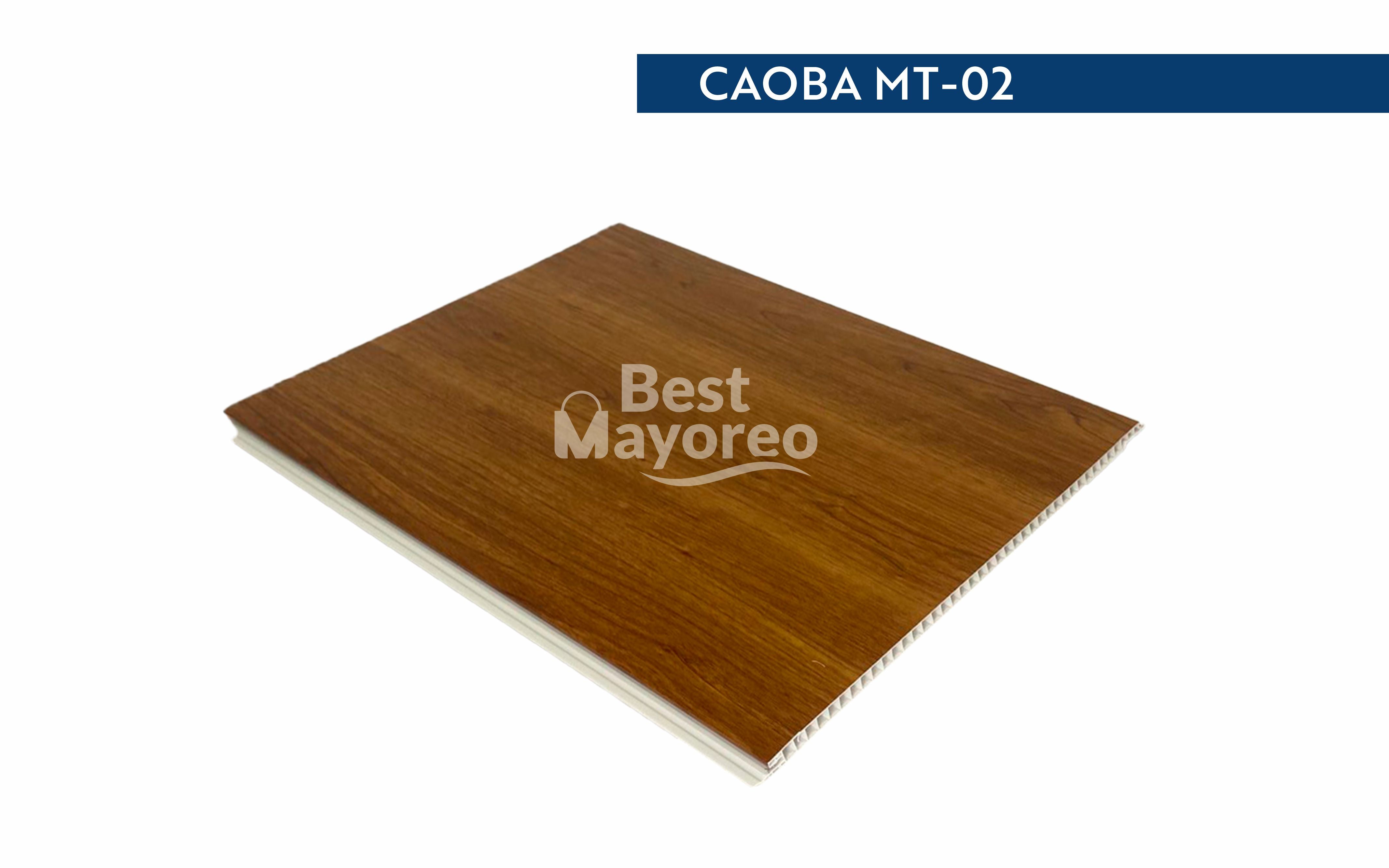 CEILING PVC / TABLON PARA TECHO PVC COLOR CAOBA