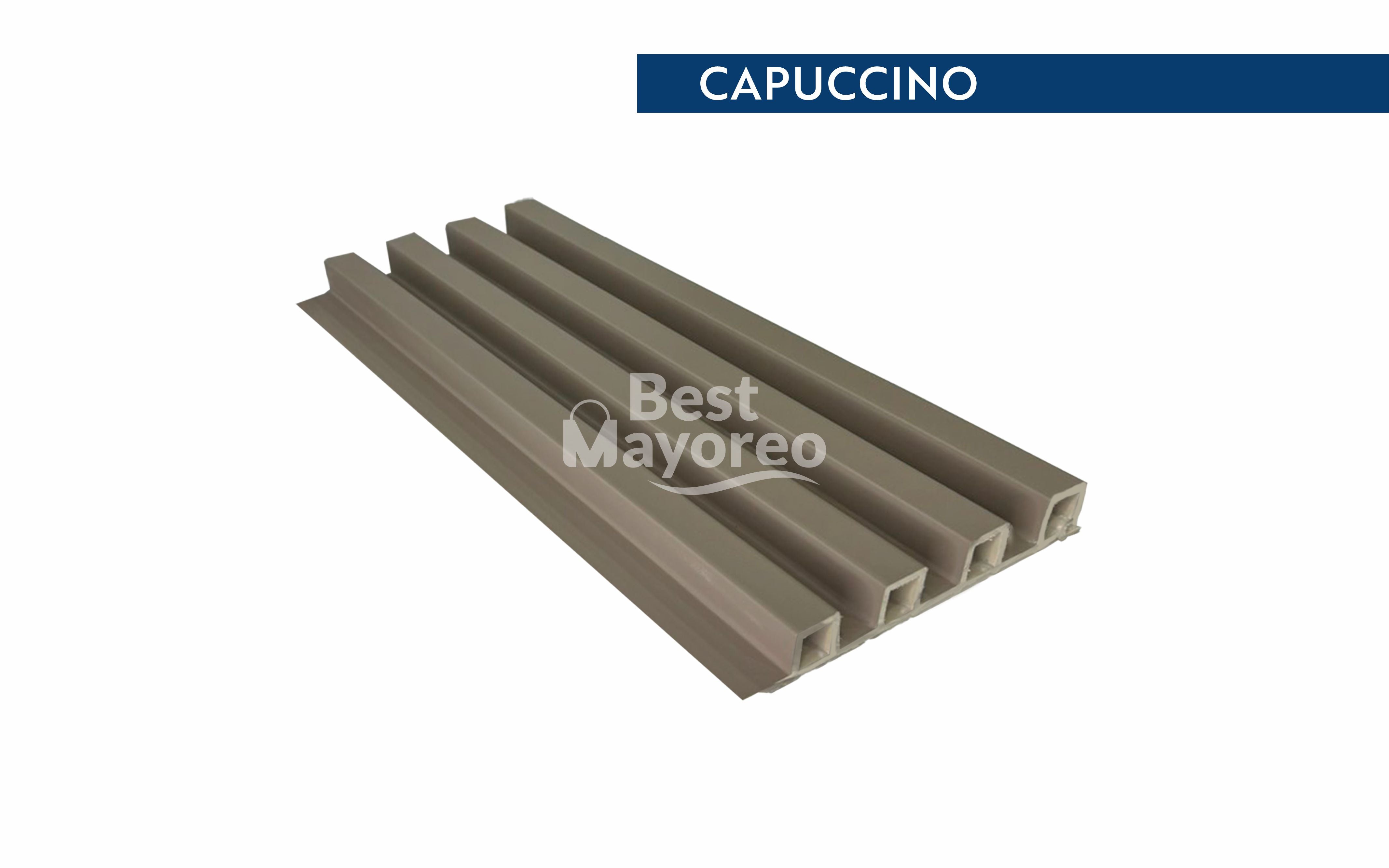 LAMBRIN INTERIOR COLOR CAPUCCINO EFECTO PIEL 16X2.90 CAJA 14 PIEZAS
