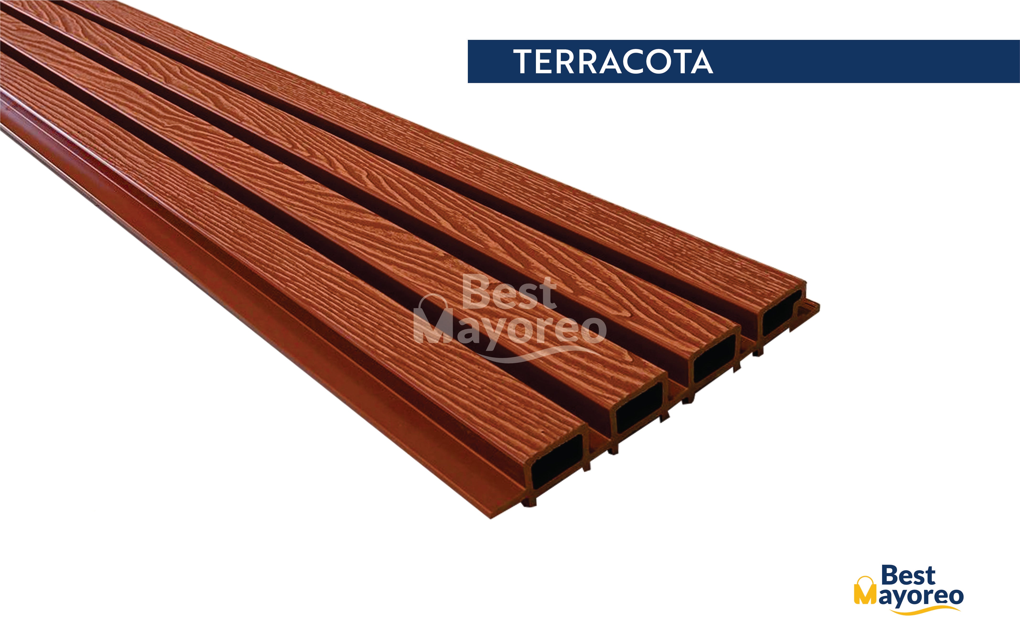 LAMBRIN EXTERIOR COLOR TERRACOTA 20X2.85 CAJA 5 PIEZAS