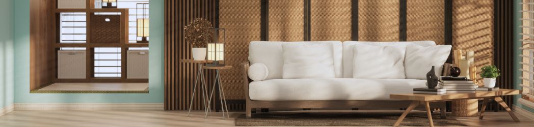 Combinar lambrín con muebles y textiles para lograr armonía en interiores