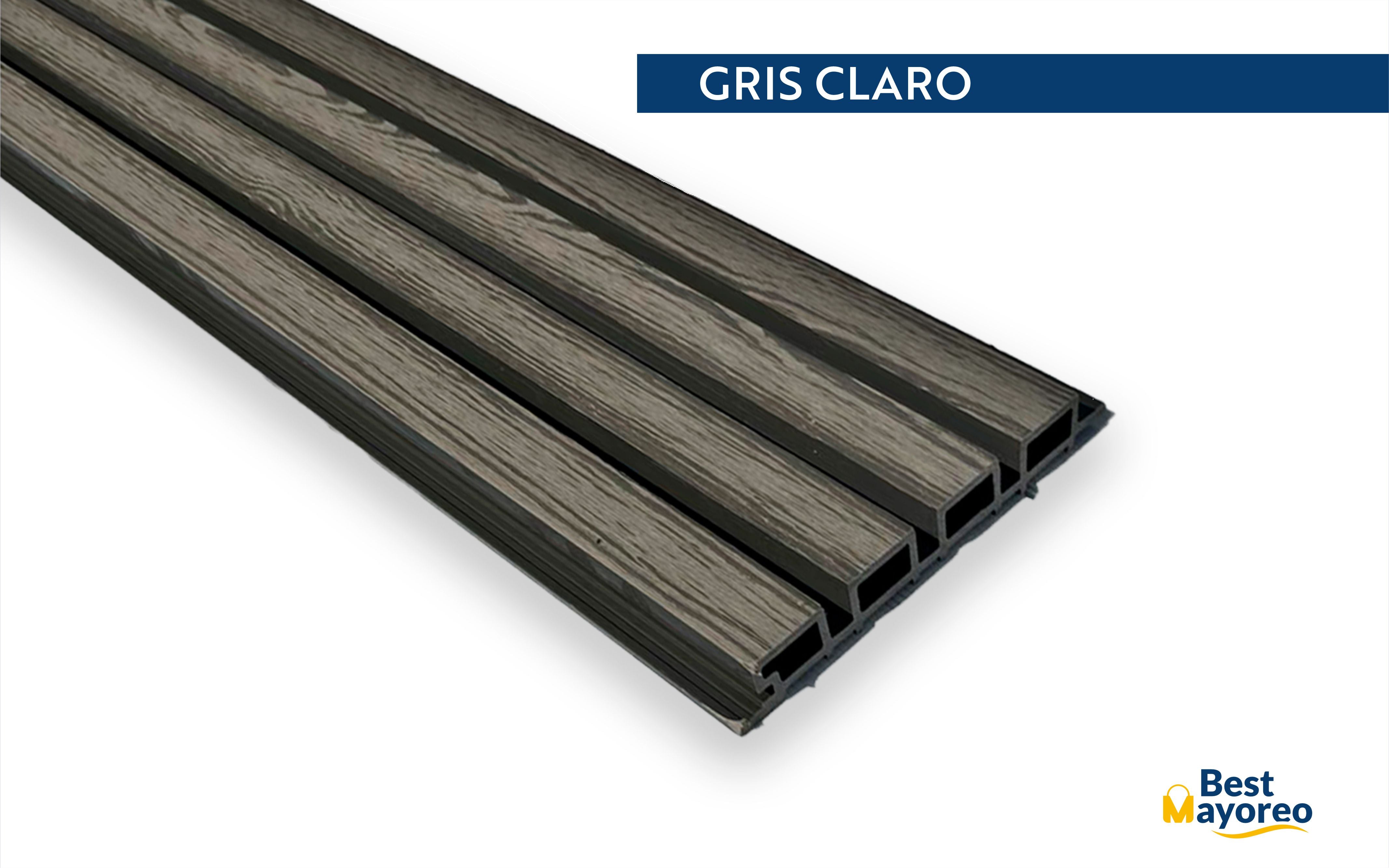 LAMBRIN EXTERIOR COLOR GRIS CLARO 20X2.85 CAJA 5 PIEZAS