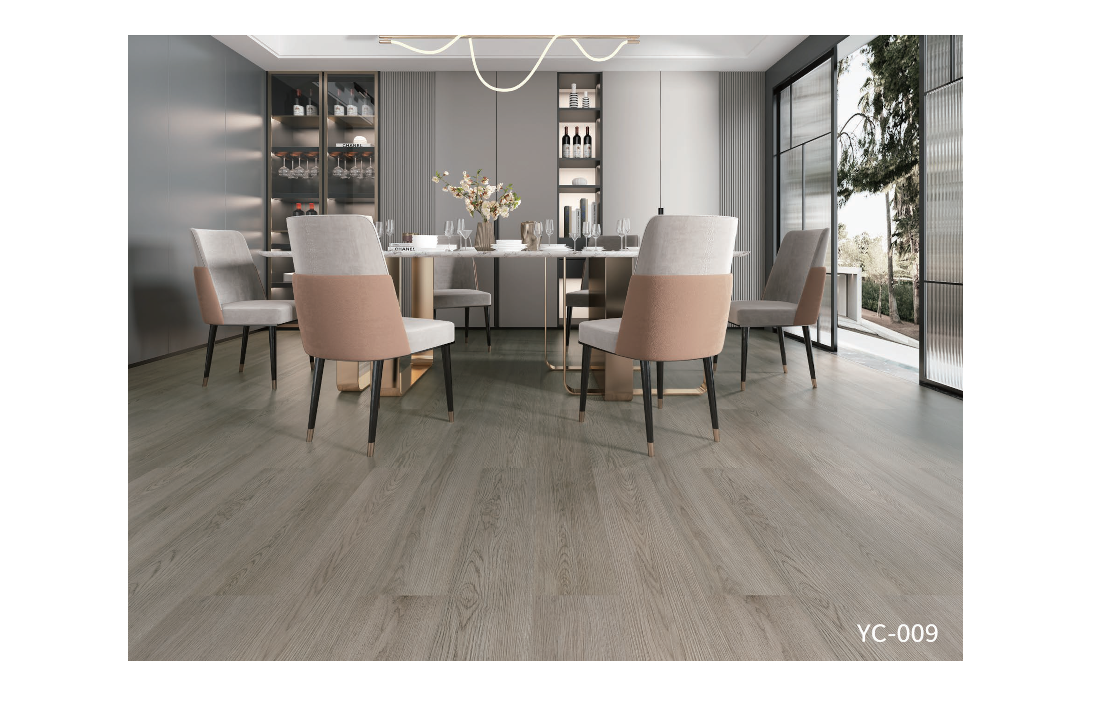 PISO SPC 5MM, ROBLE NORDICO, 4.94 M2 (22 PIEZAS DE 1220X184X5MM)